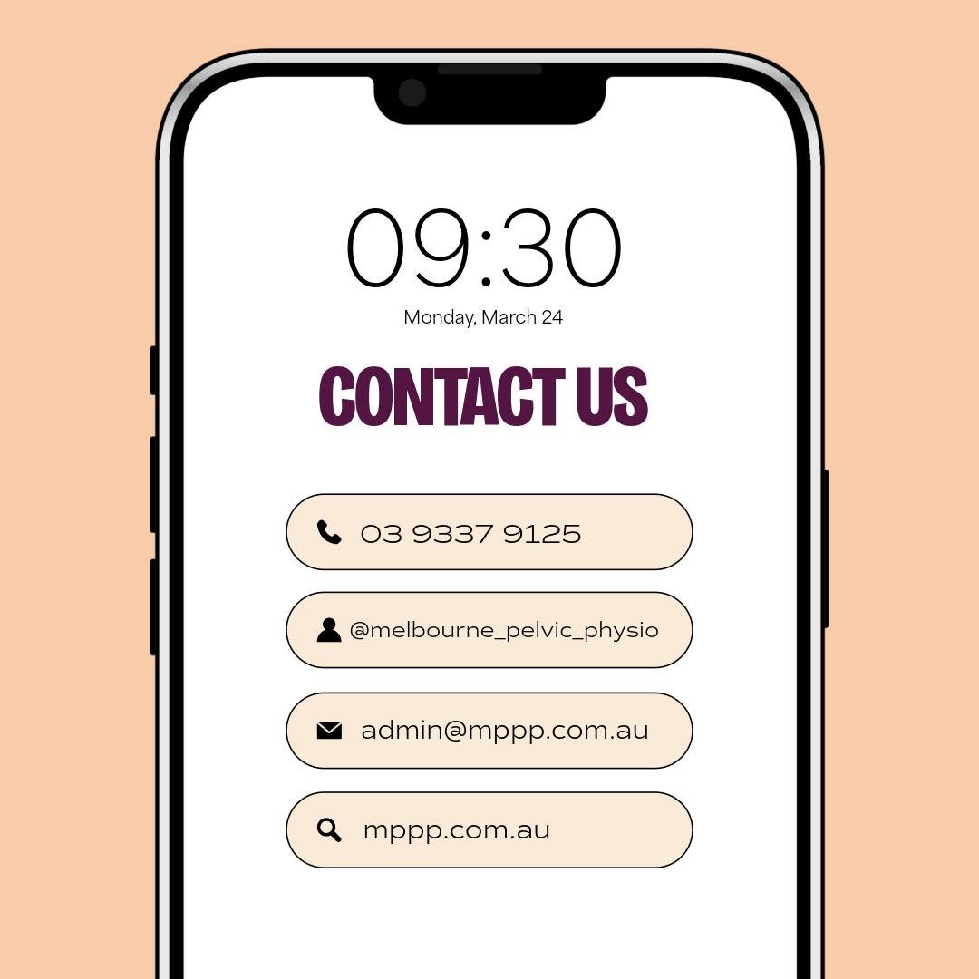 Your pelvic health matters 🤍

Support starts with a simple step - and we&rsquo;re here to guide you every step of the way. Whether you have questions, need advice, or are ready to begin your journey, our team is here to help.

Reach out today and ta