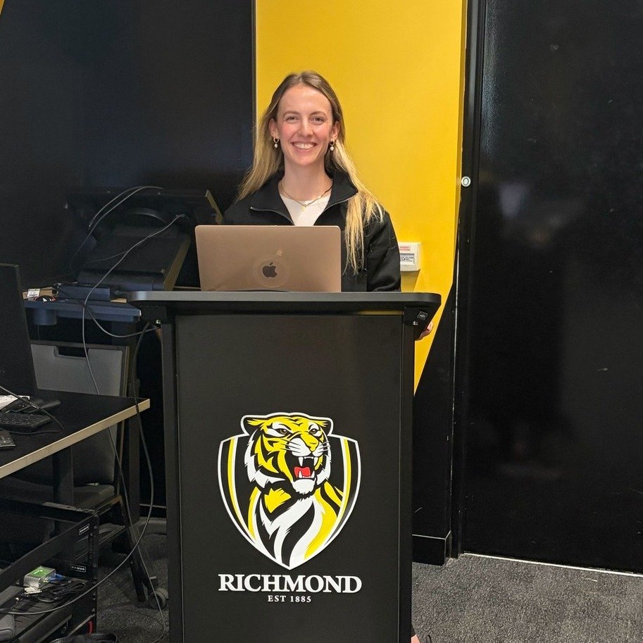 🏉 Pelvic floor dysfunction in female athletes is underreported, underscreened, and underestimated - and we're here to change that.

Our very own Chloe was at Richmond FC AFLW HQ his week presenting and screening elite female athletes, continuing her