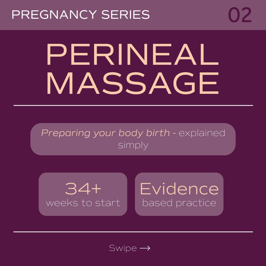 Preparing for birth, one step at a time 🤍

Perineal massage is a simple, evidence-based technique that can help prepare your body for birth by improving tissue flexibility and reduce the risk of tearing -especially for first-time mums. ✨

From 34 we