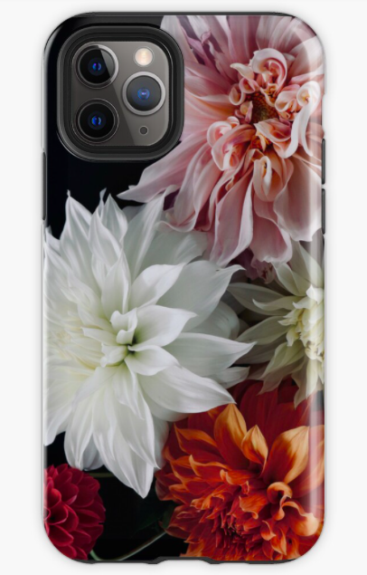 New iPhone 11 Pro 'Dinner Plate Dahlias' Tough phone Case