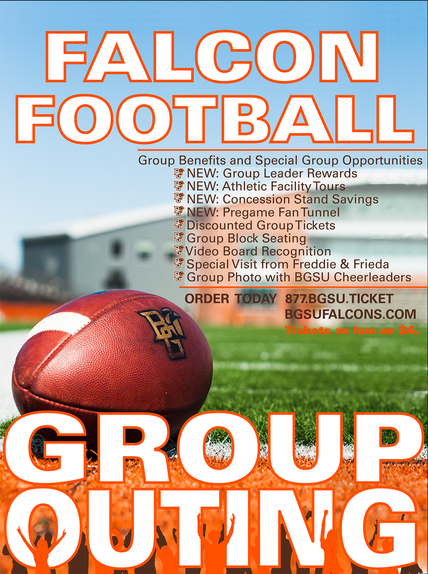  A graphic promoting group outings for BGSU's Ticket Office 