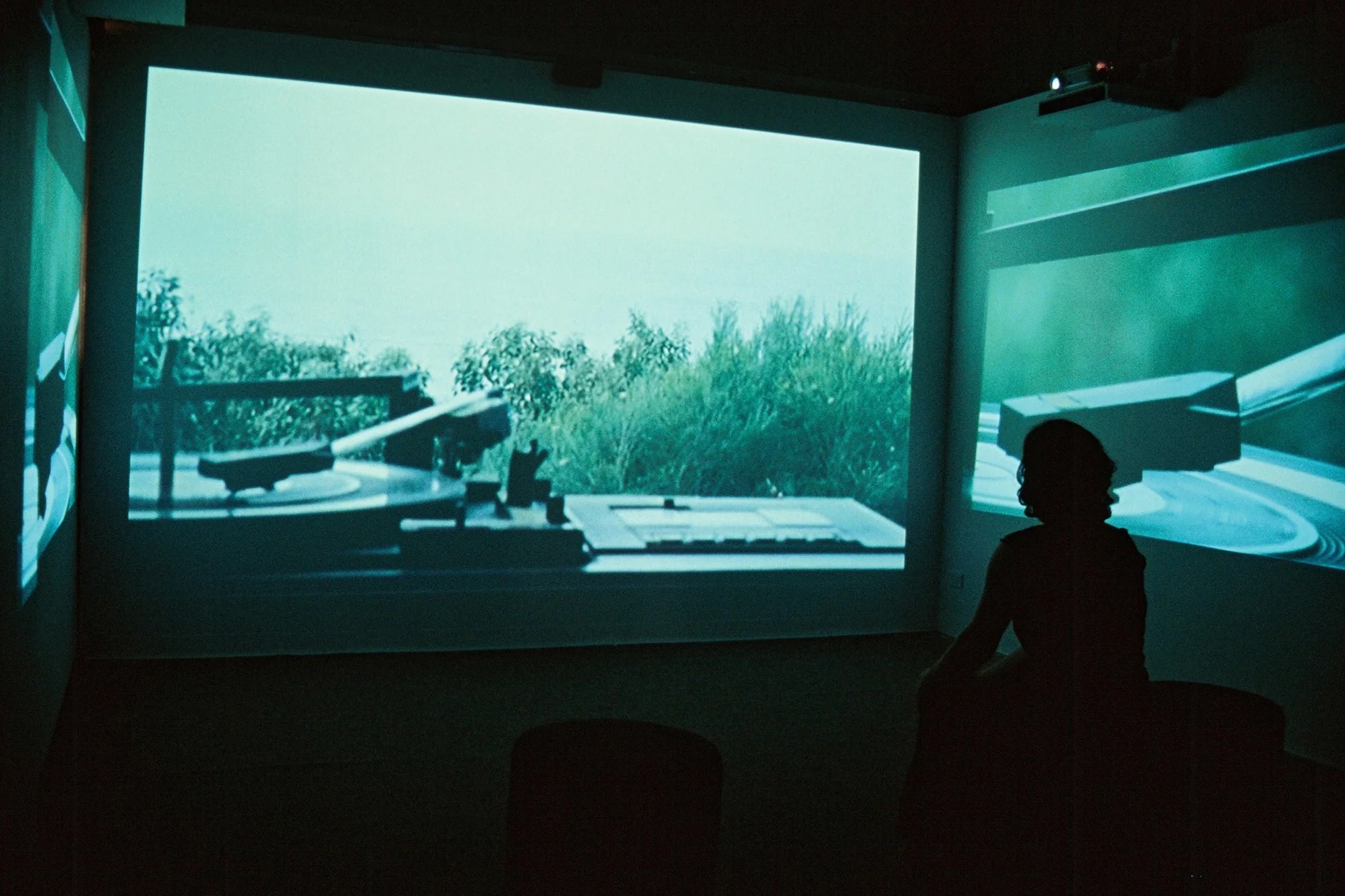  Interior Motive, three - channel projection, Beach house 1982 