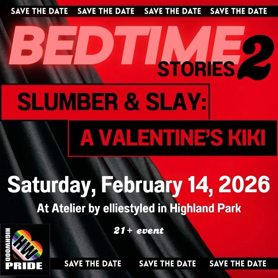 Highwood Pride is putting on a show at Atelier!

Bedtime stories (for adults) 😉
Valentines Day
February 14th 

grab your friends and tickets for a fun, fabulous and a little bit naughty night out! 

@highwoodpride @djversage 

&hearts;️&hearts;️&hea
