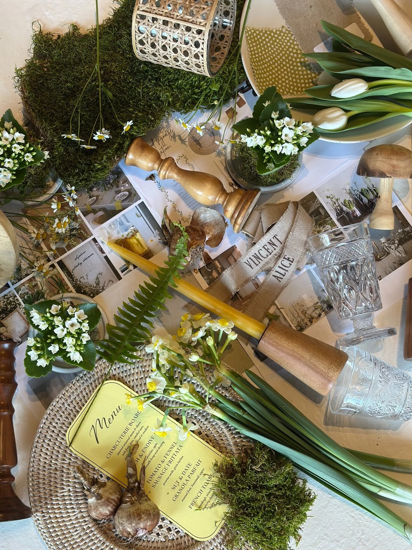 we are halfway through winter heading towards the spring equinox. days are longer and seeds are stirring. it won&rsquo;t be long until the snowdrops start to emerge and that feels hopeful. 

a look back at a spring forward table ape we designed for a