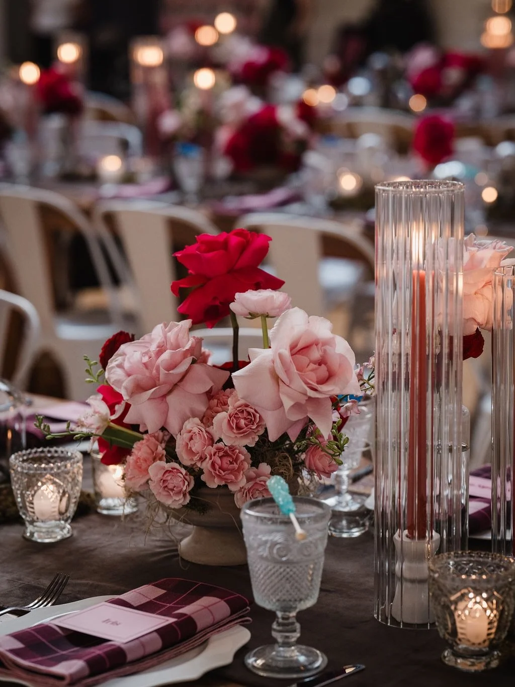 there&rsquo;s something kind of rock and roll about red and pink together. it&rsquo;s not just for Valentine&rsquo;s Day. 

they are harmonious together because they sit in the same color family, there&rsquo;s no visual tension, just depth.

red brin