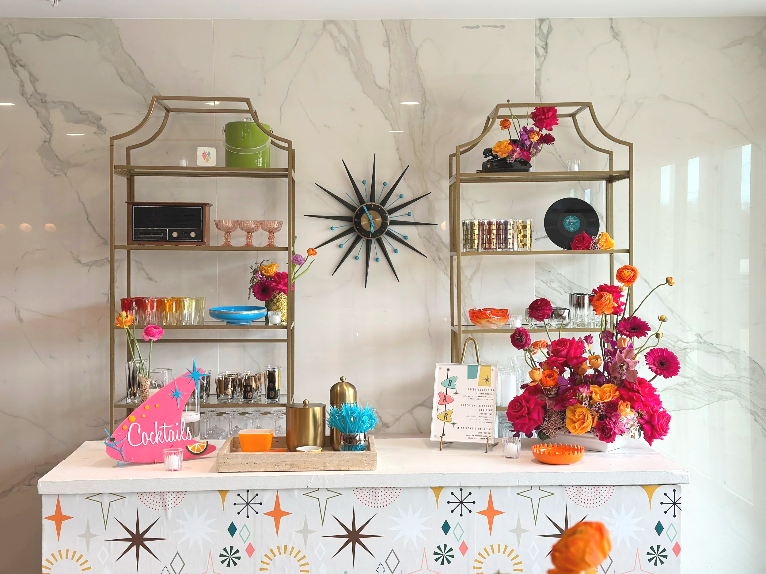 a mid century birthday celebration