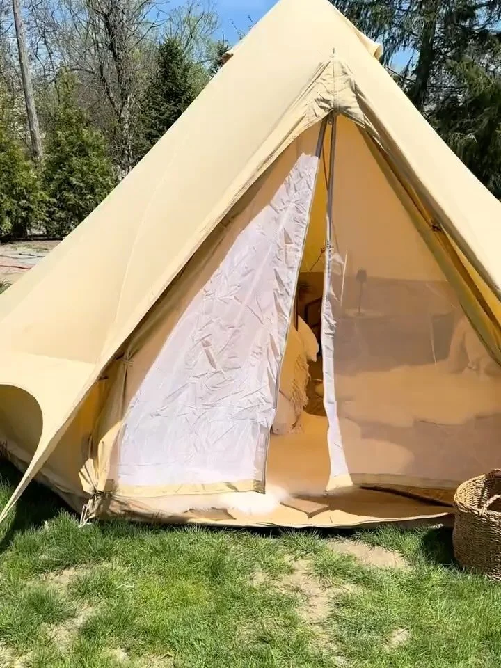 in honor of Coachella&hellip;a throwback to the event weekend we set up a series of bell tents. we outfitted them with full mattresses and proper bedding, rugs, throws and pillows. each one had &ldquo;electricity&rdquo; &hellip; enough to charge a ph