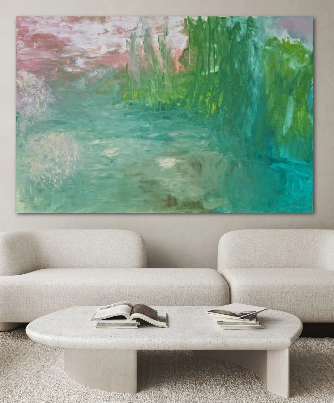 Peace Grows from Serenity, 120x180 cm interior.jpg