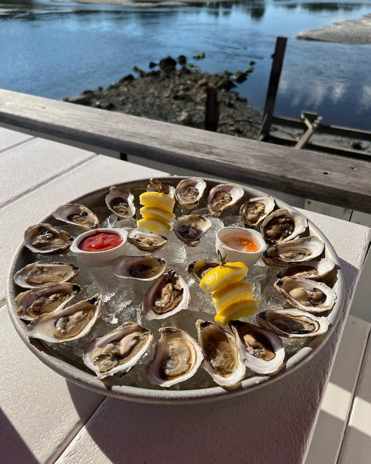 Oysters on the half shell are a nice refreshing appetizer