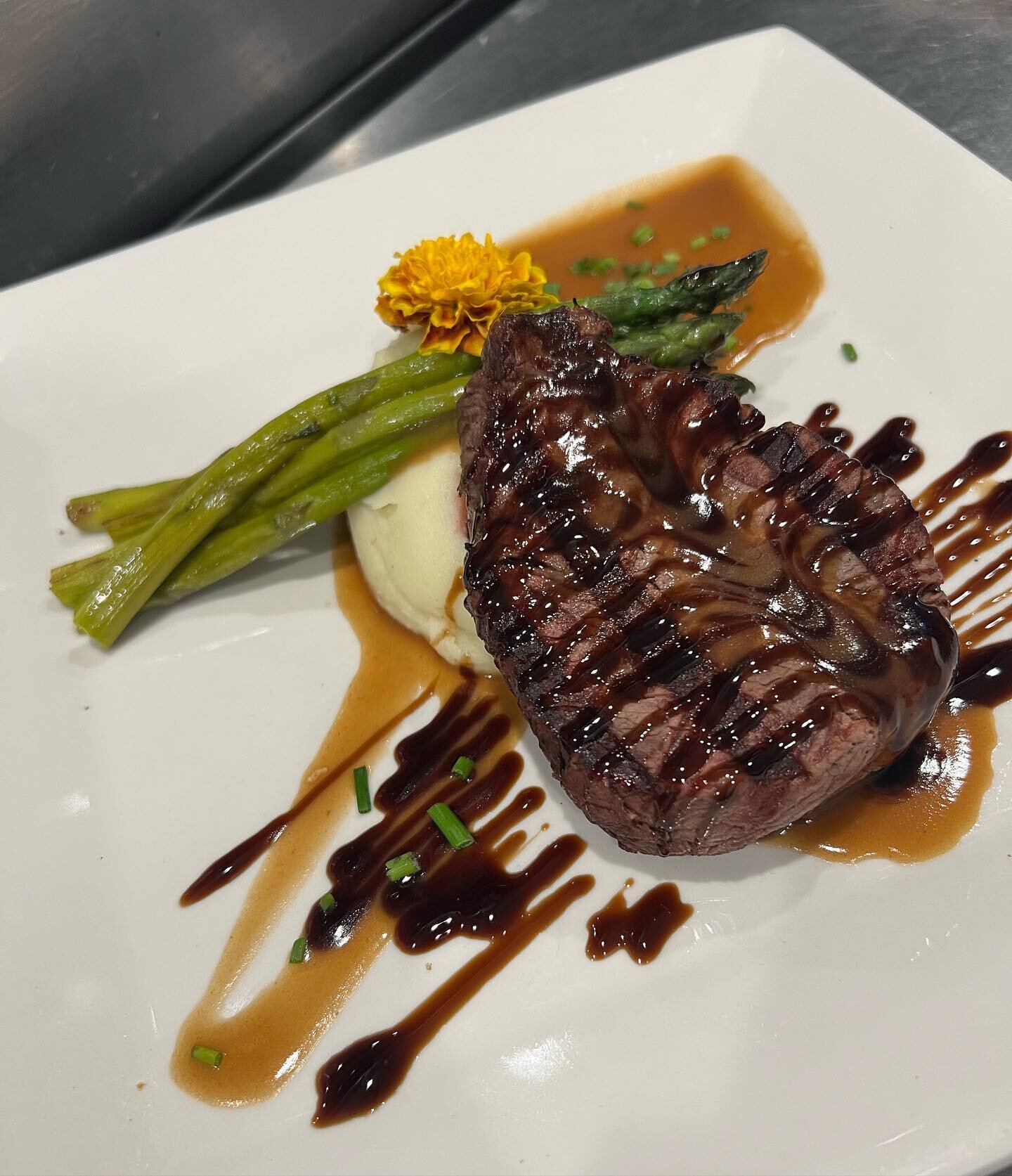 We offer more than just lobster!! Filet Mignon served with garlic mashed potato and asparagus is a great meat lover option!