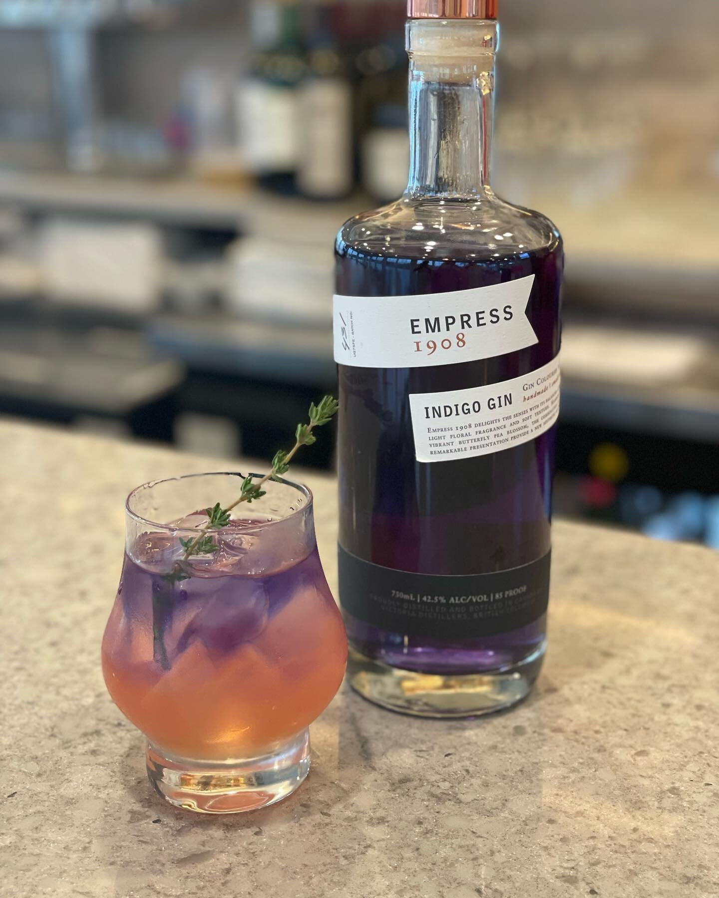 It may not feel like Summer Time today but it is surely feeling like &rdquo;Empress Thyme.&rdquo; Meredith and Jamesson are excited about this tasty cocktail! 
.
.
.
.
.
Empress Gin, thyme infused simple syrup &amp; grapefruit juice