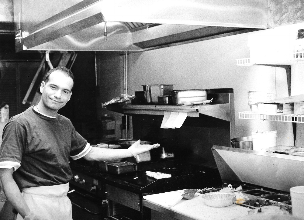Hector in Salsa's kitchen 1990s.jpeg