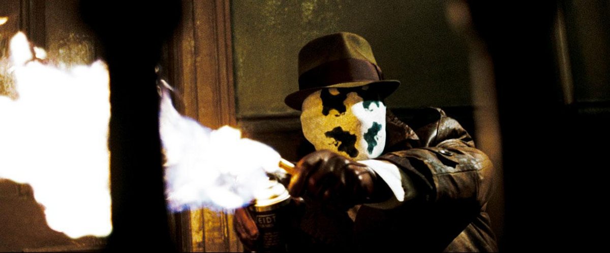 Jackie Earle Haley as Rorschach in Watchmen via Warner Bros. 