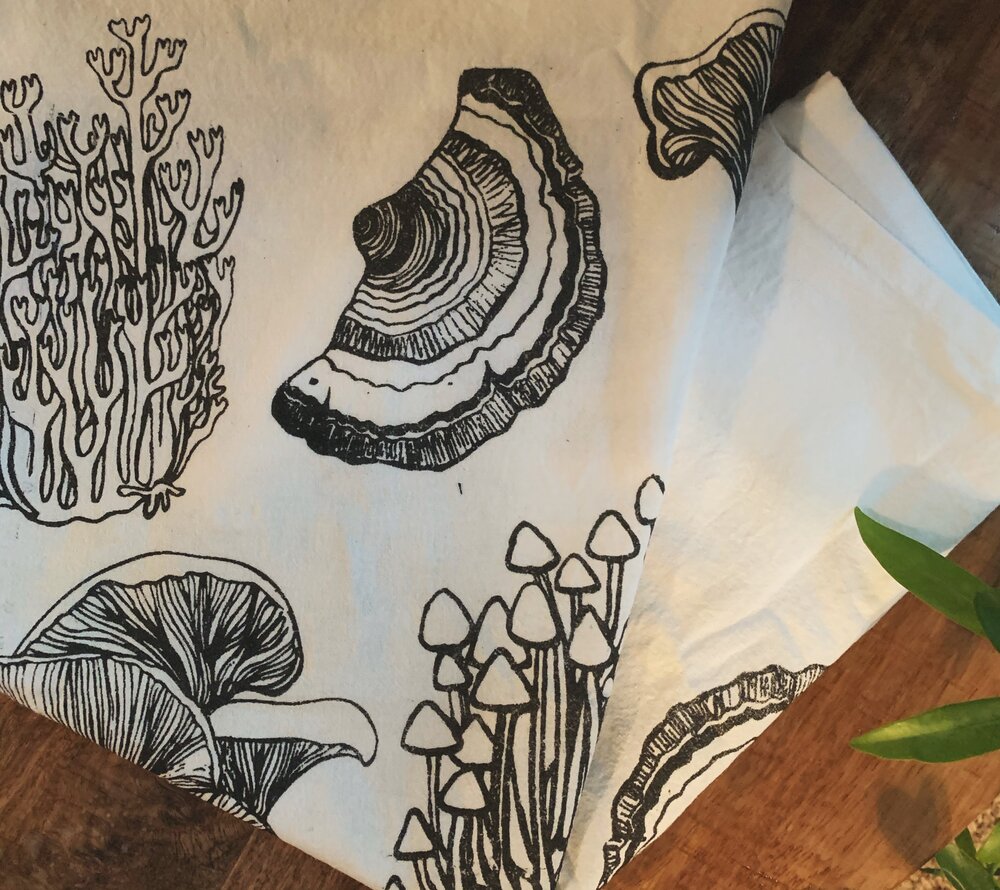 Mushroom Tea Towel — NATURE WALK