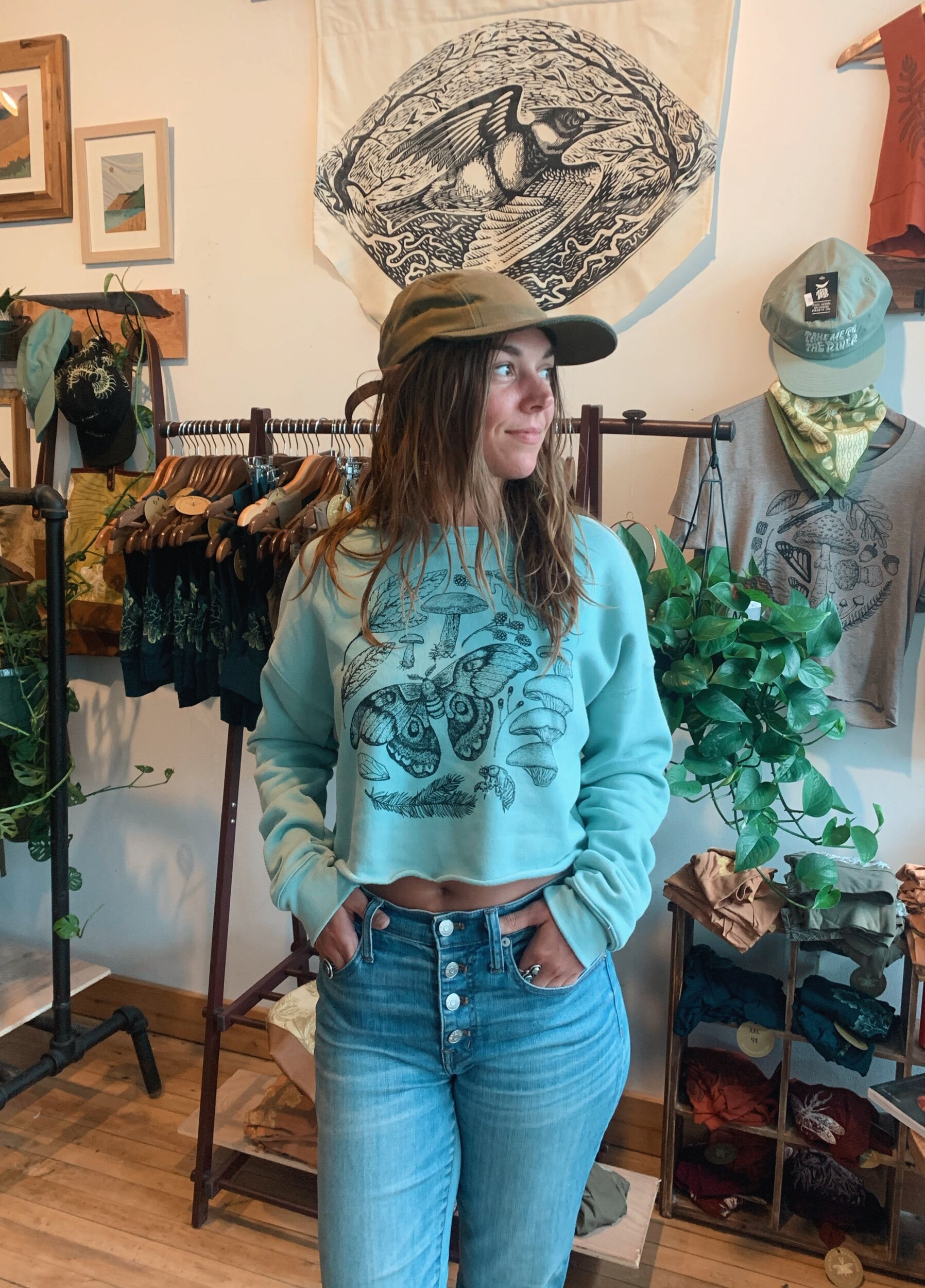 Moth Crop Sweatshirt