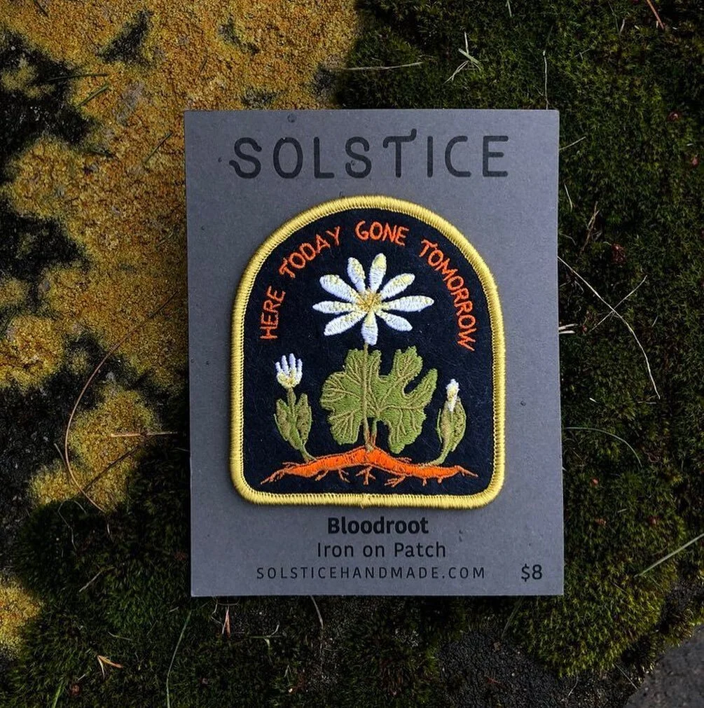 Here Today, Gone Tomorrow 🌿🌼 Find new Patches up on the Web just in from Solstice Handmade 🕸