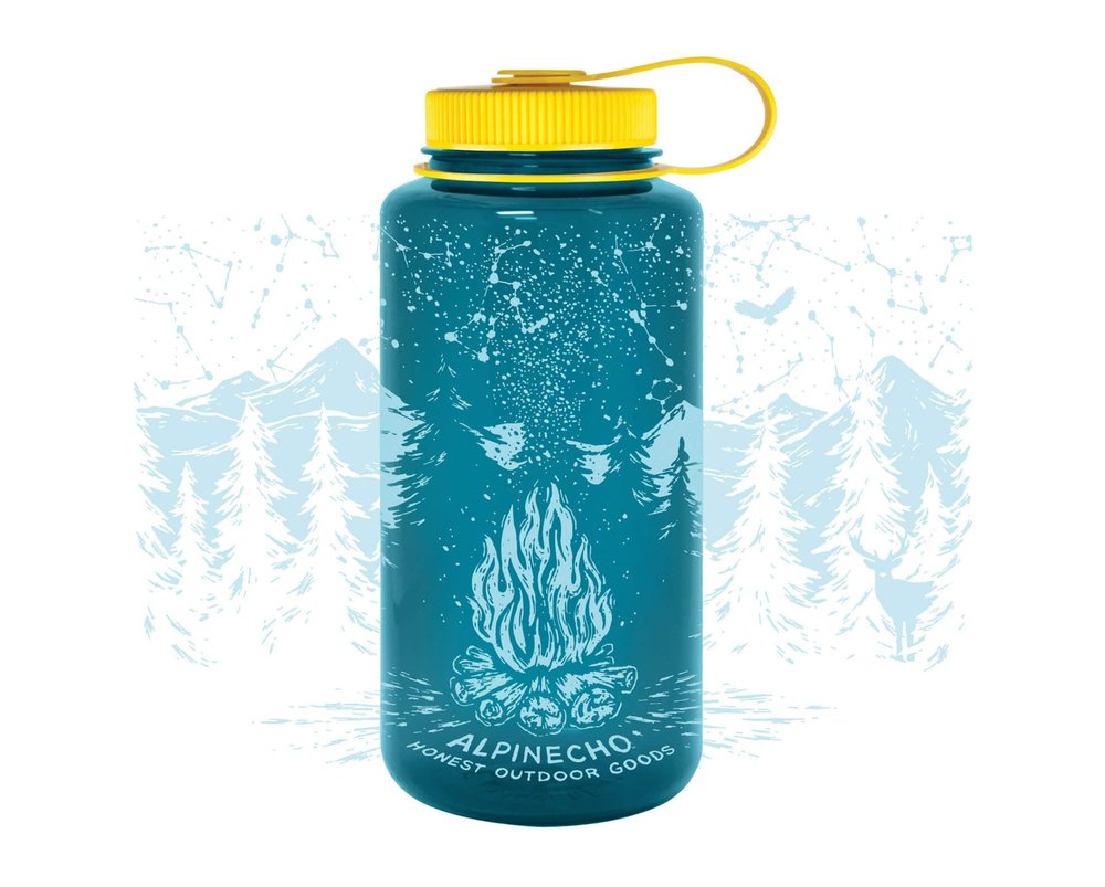 Nature is Therapy Aluminum Water Bottles