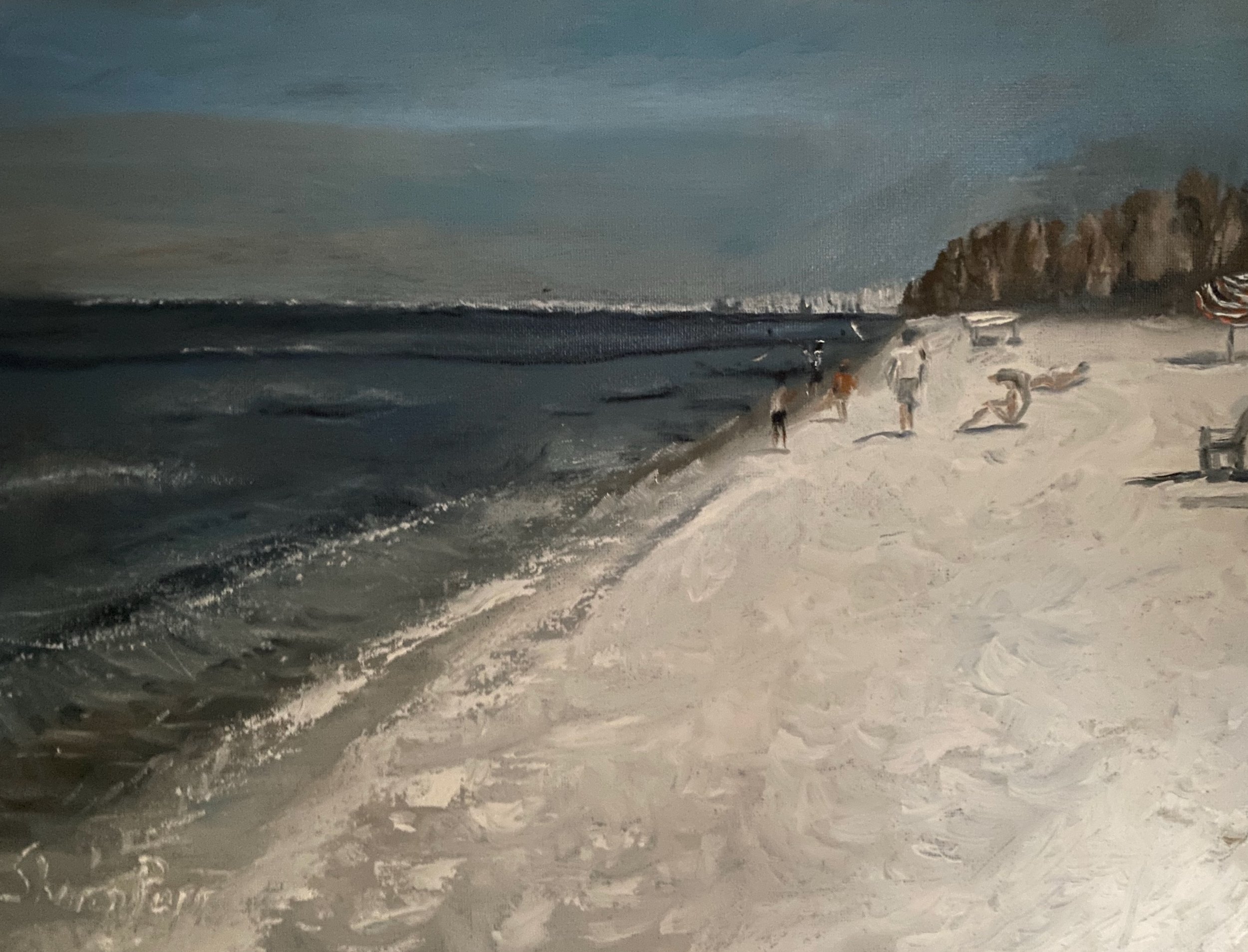 Beach Walk Greeting Card