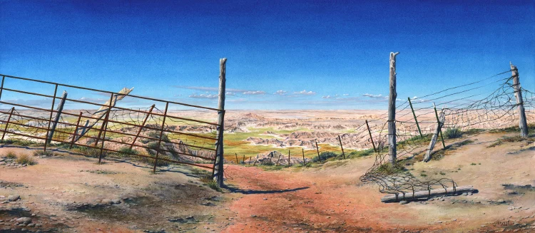 The Slide watercolor : 17 x 39" : print $350 : original available