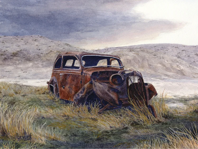 Bombing Range Legacy watercolor : 7.75 x 10" : print $50 : original available