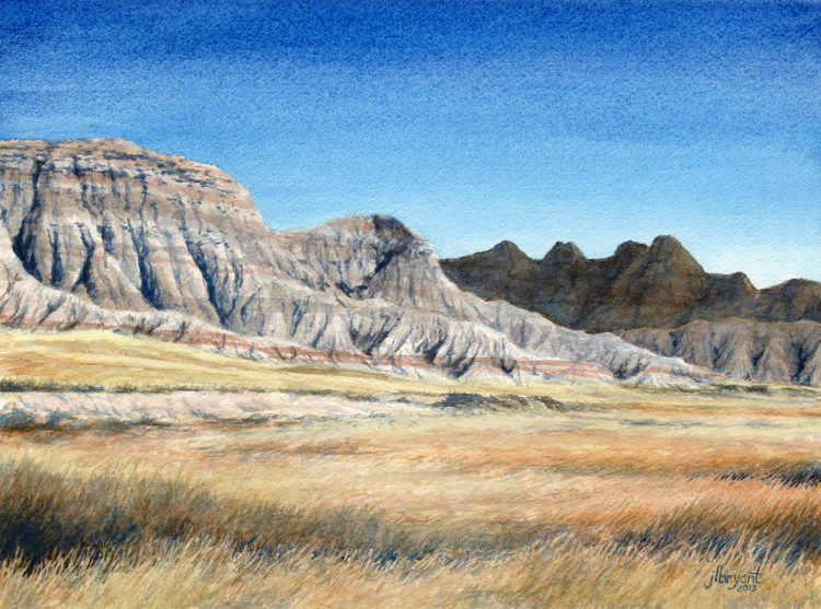 Saddle Pass Area watercolor : 9 x 12" : print $75 : original available