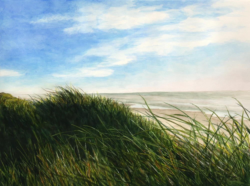 Oregon Dunes watercolor : 12 x 16" : print $200 : original NFS