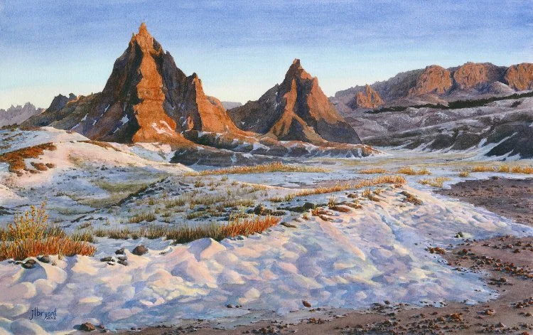 Winter Sunrise on Angel Butte, Badlands National Park