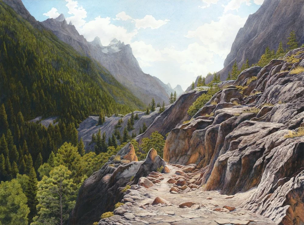Leaving Inspiration Point, Grand Teton National Park