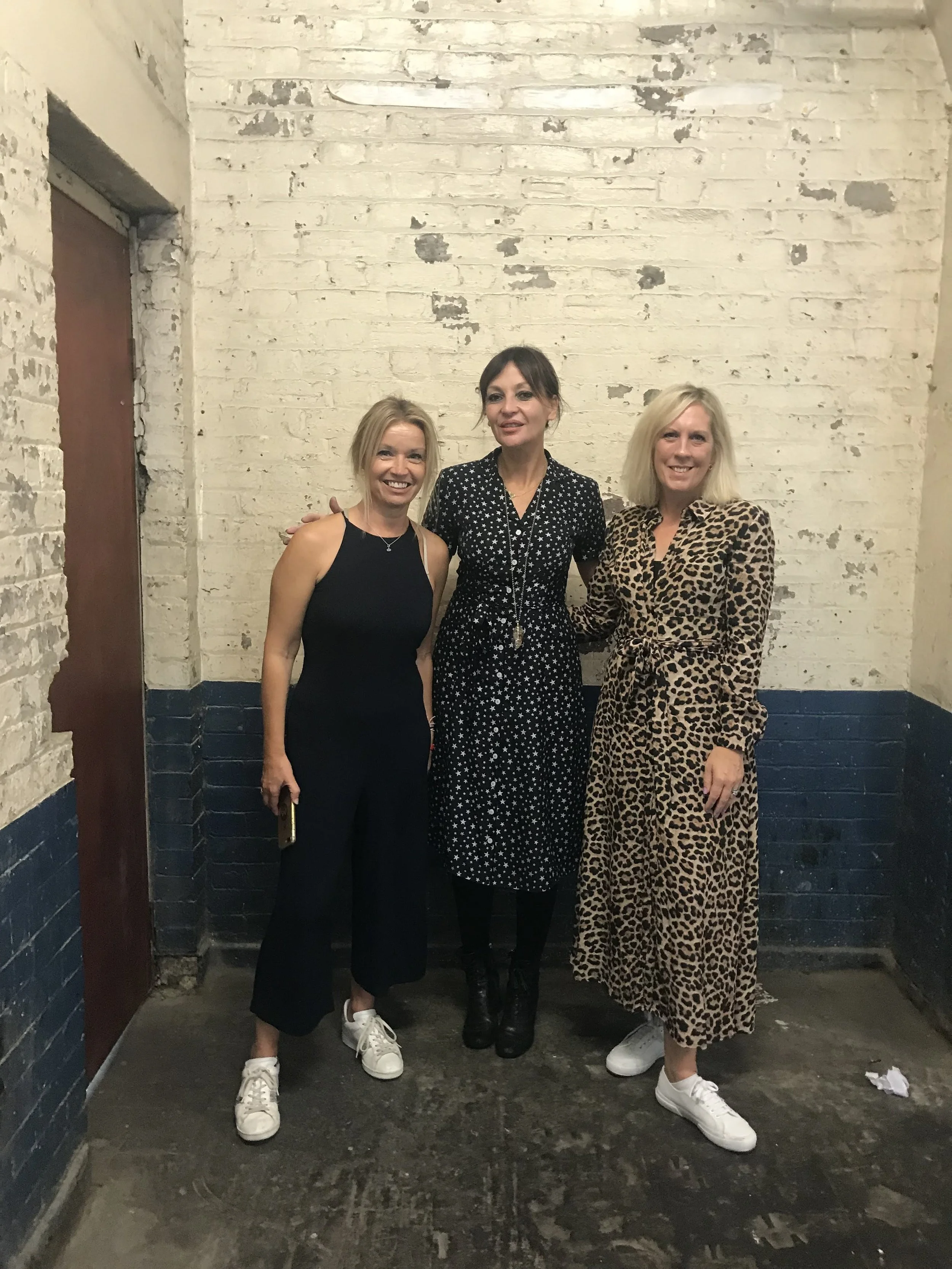 Moi, Pearl Lowe, Lisa Dawson at Truman Brewery.