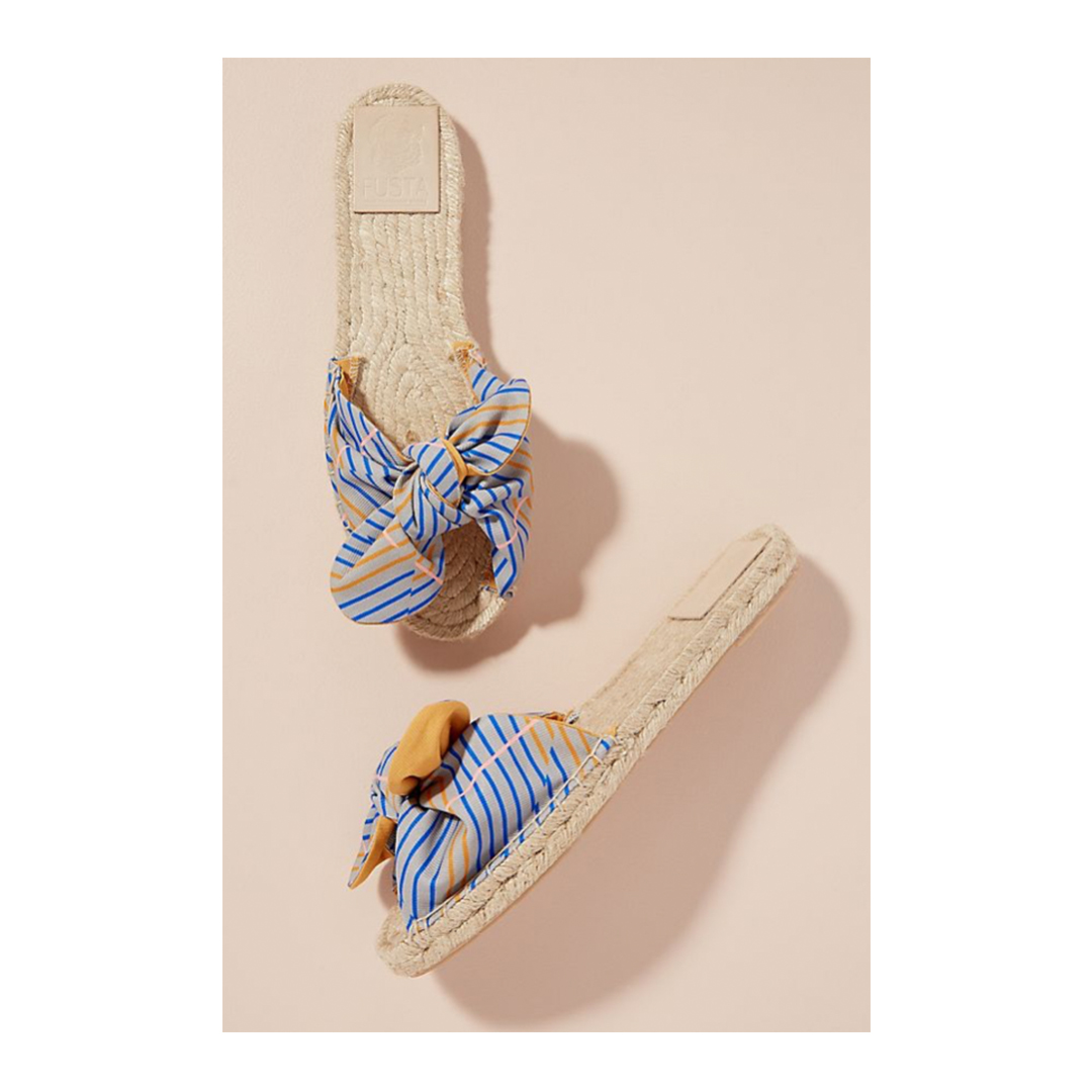 Bow tie espadrilles by Anthropologie £26 