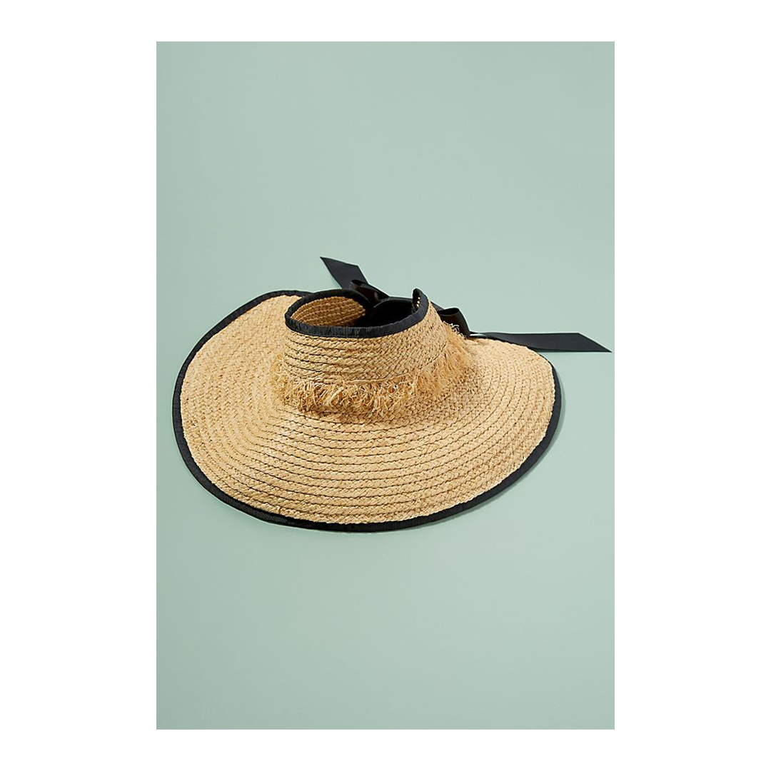 Raffia visor by Anthropologie £19