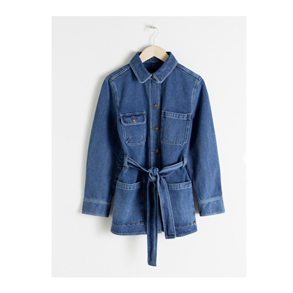 Belted denim jacket by &amp; Other Stories £75 