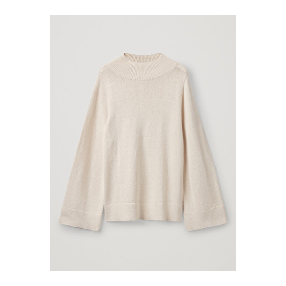 High neck cotton knit jumper by COS £69