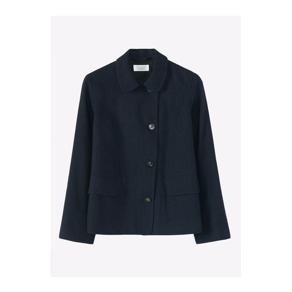 Wool linen asymmetric jacket by Toast £260