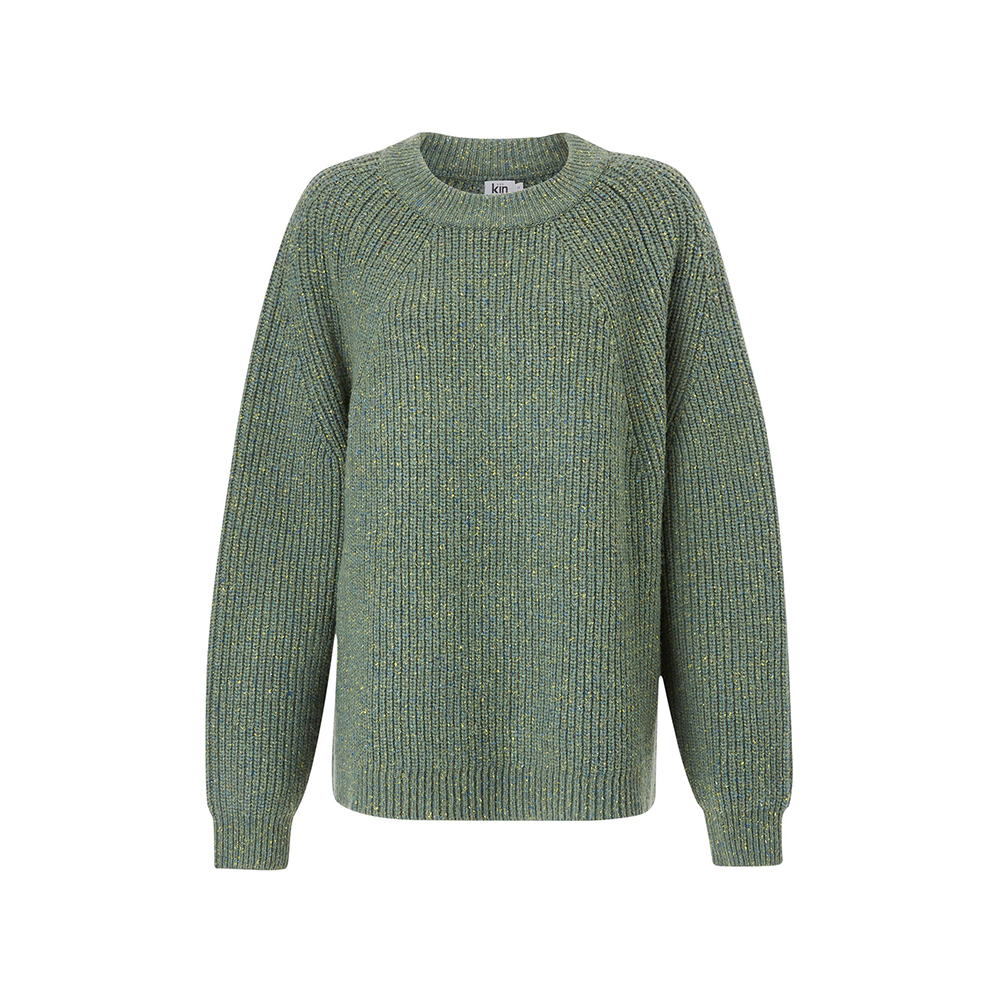 Khaki knit jumper by Kin at John Lewis £69