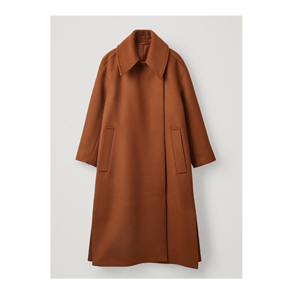 Wool coat with oversized collar by COS £225