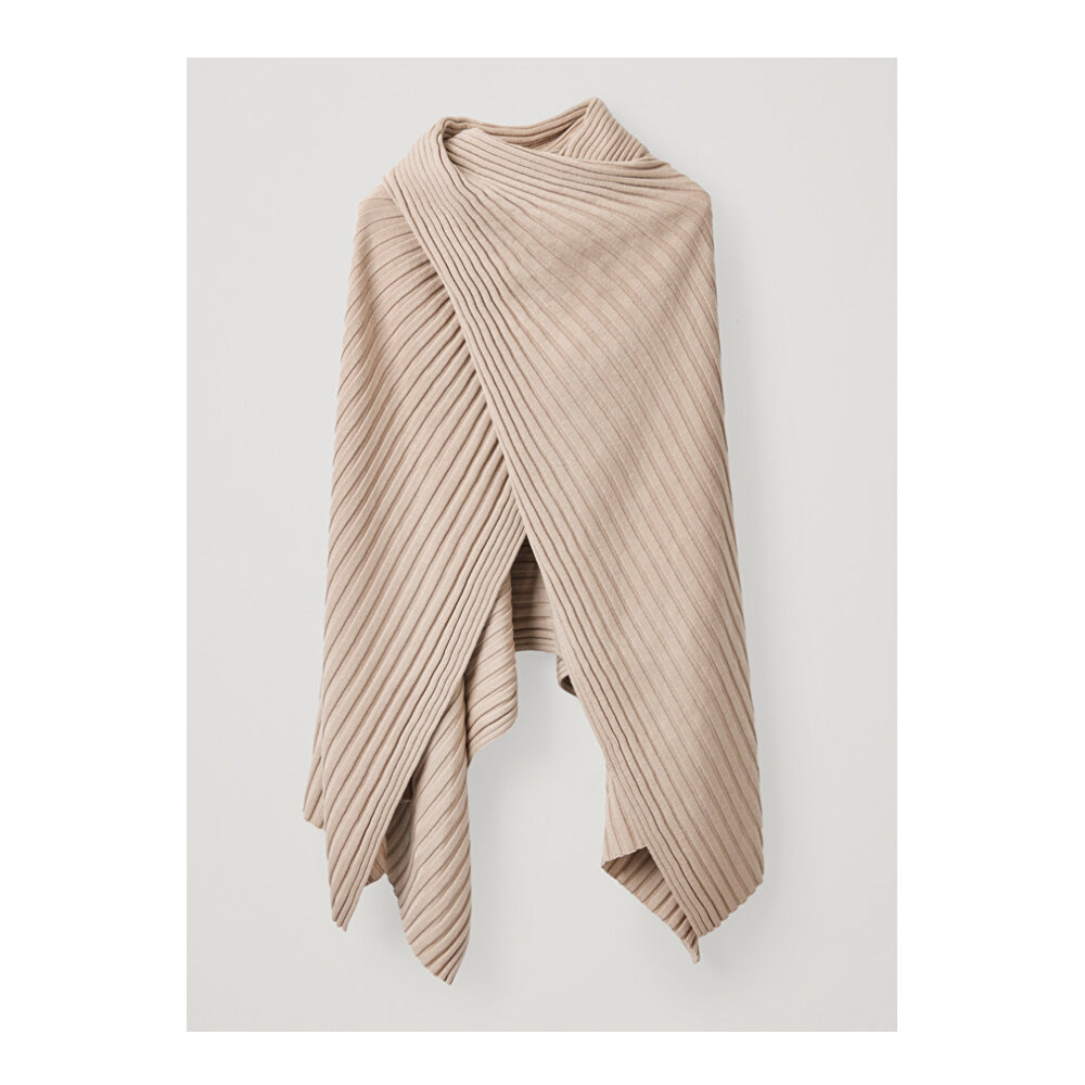 Ribbed wool hybrid scarf by COS £79