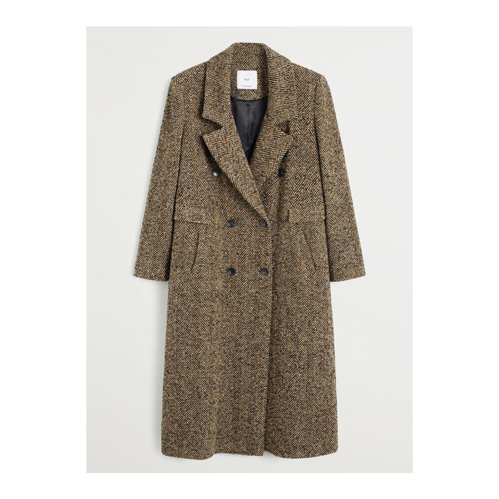 Oversized double breasted coat by Mango £179.99