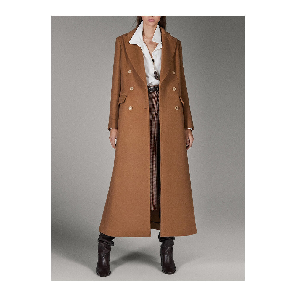 Cashmere &amp; wool camel coat by Massimo Dutti £349 