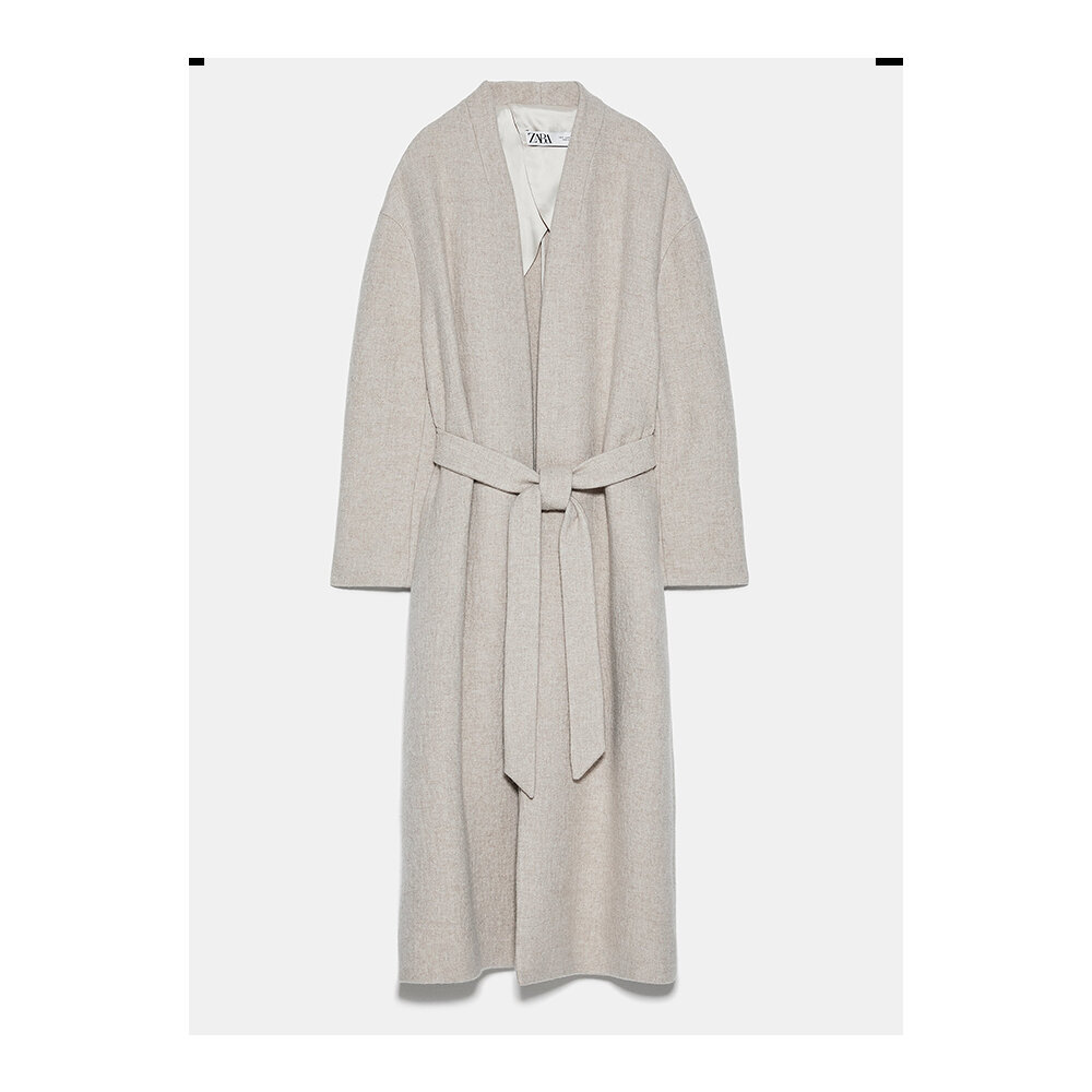 Belted coat by Zara £159