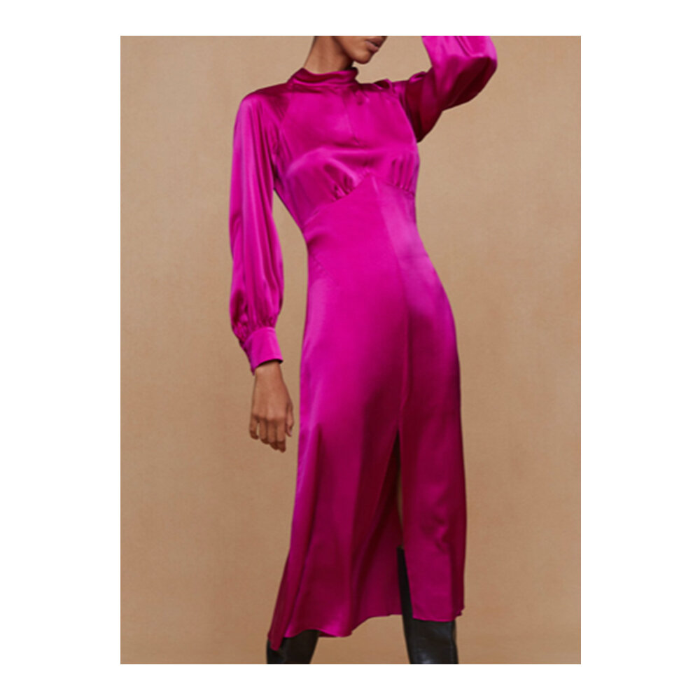 Silk satin midi dress by Jigsaw £200