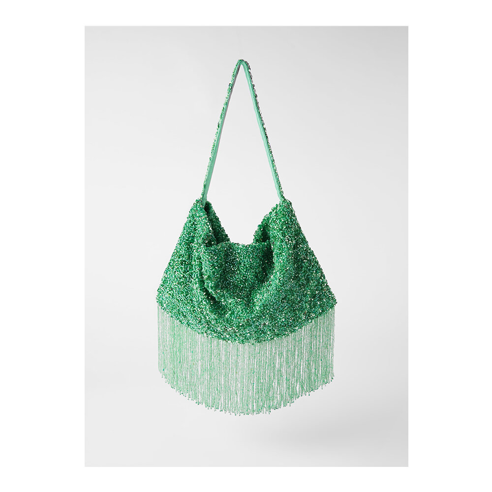 Beaded bucket bag by Zara £39.99