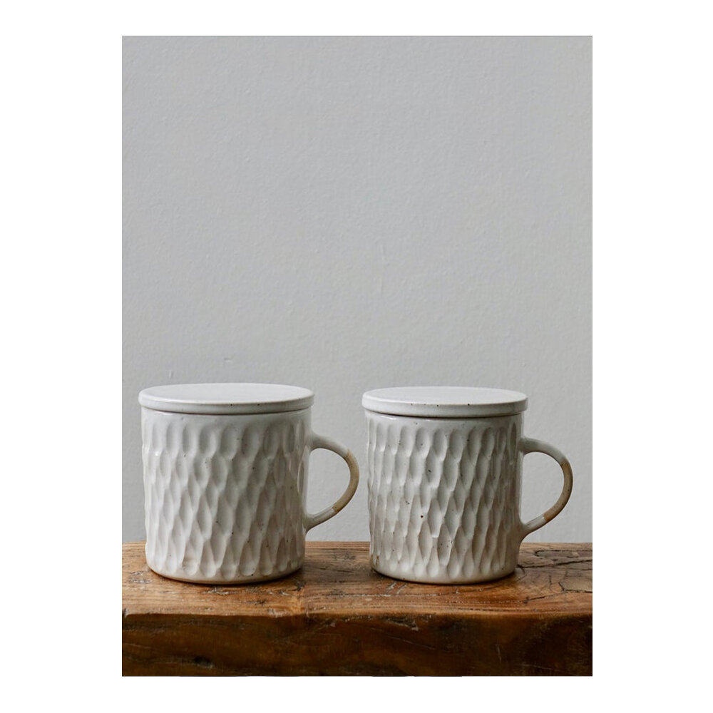 Hand made mug with lid by K Ceramics £35