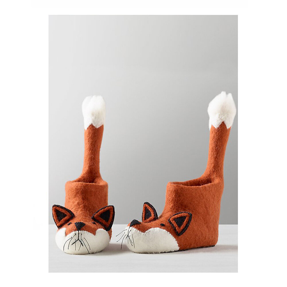 Handmade felt slippers by Sew Hart  Felt at Trouva £25