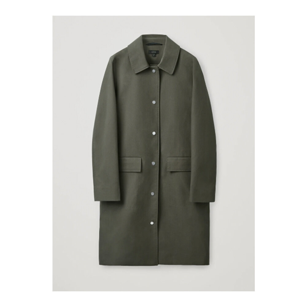 Straight cotton coat by COS £135
