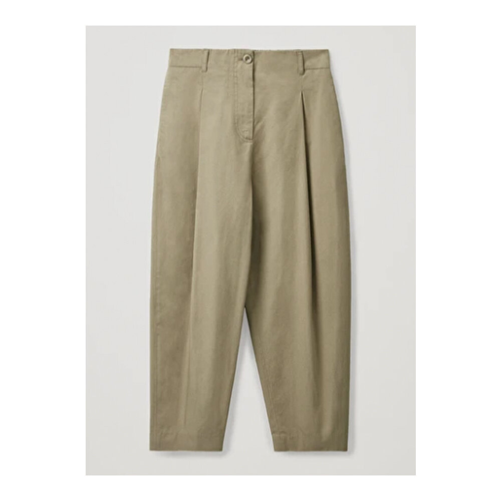 Rounded cotton trousers by COS £69