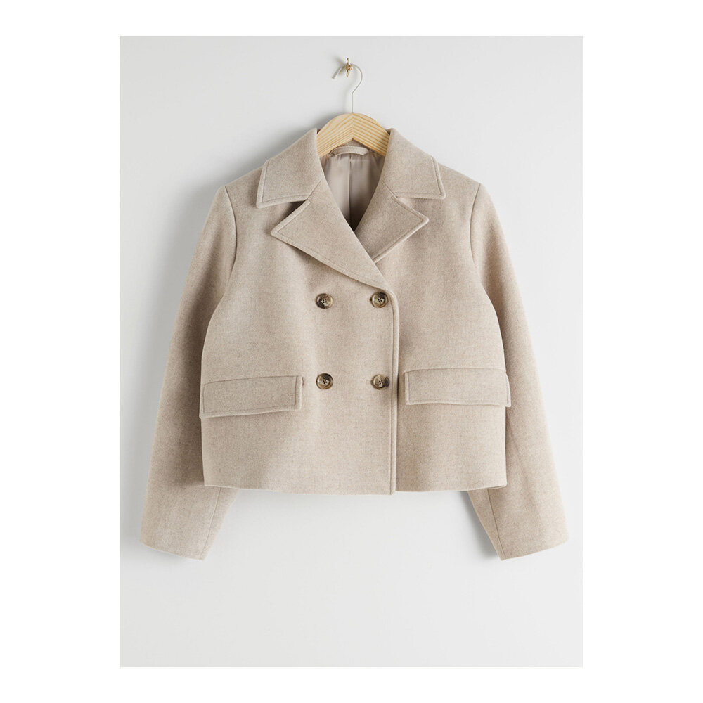 Cropped wool blend jacket by &amp; Other Stories £135