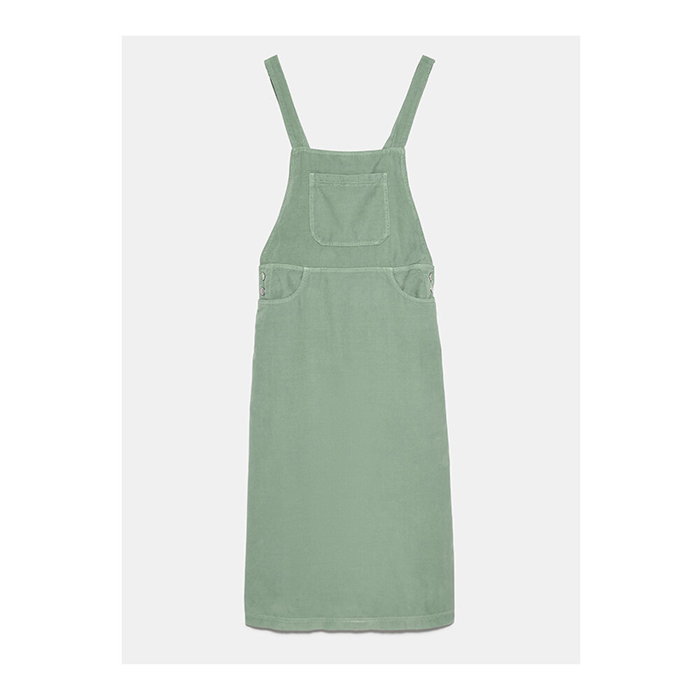 Corduroy pinafore dress by Zara £49.99