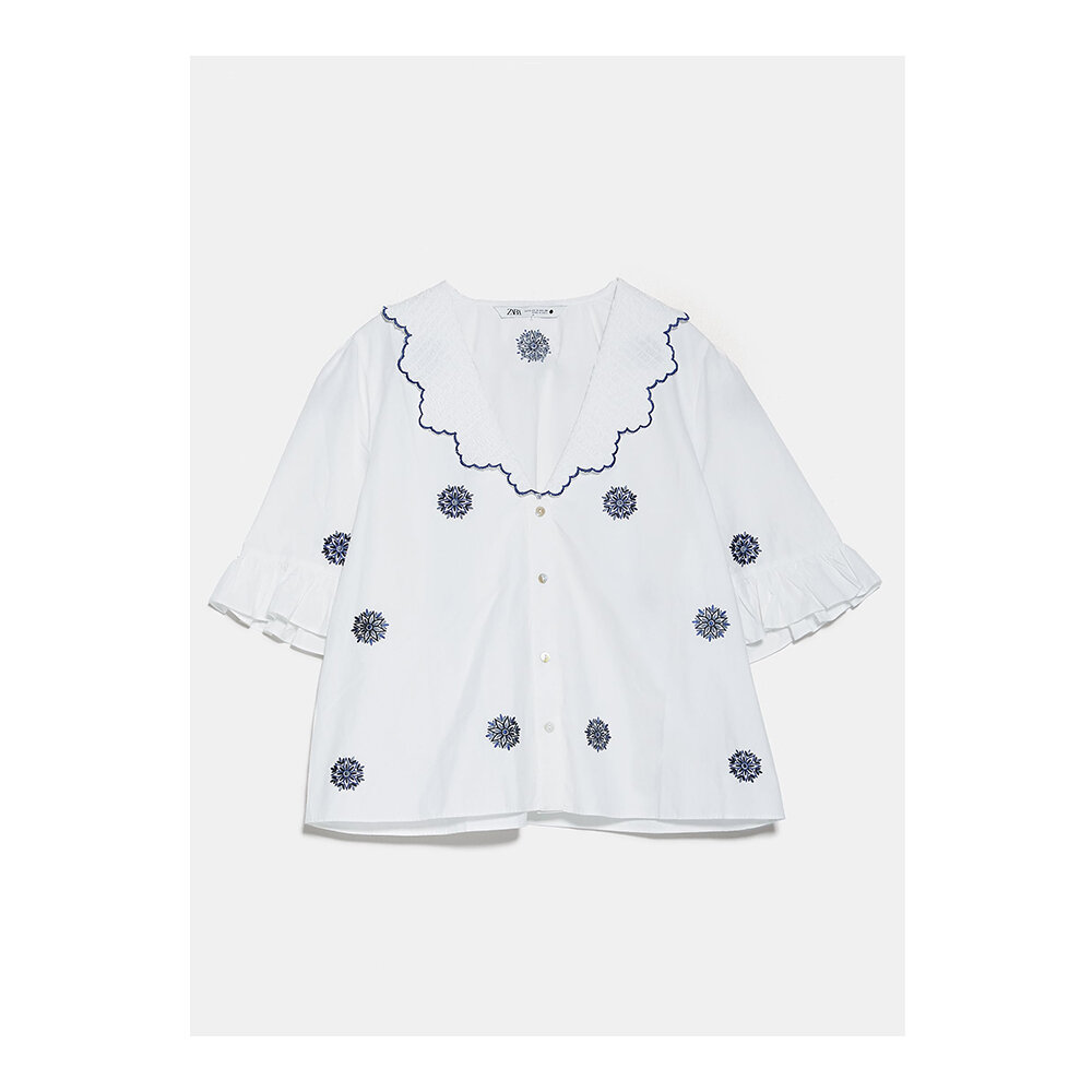 Embroidered blouse by Zara £29.99