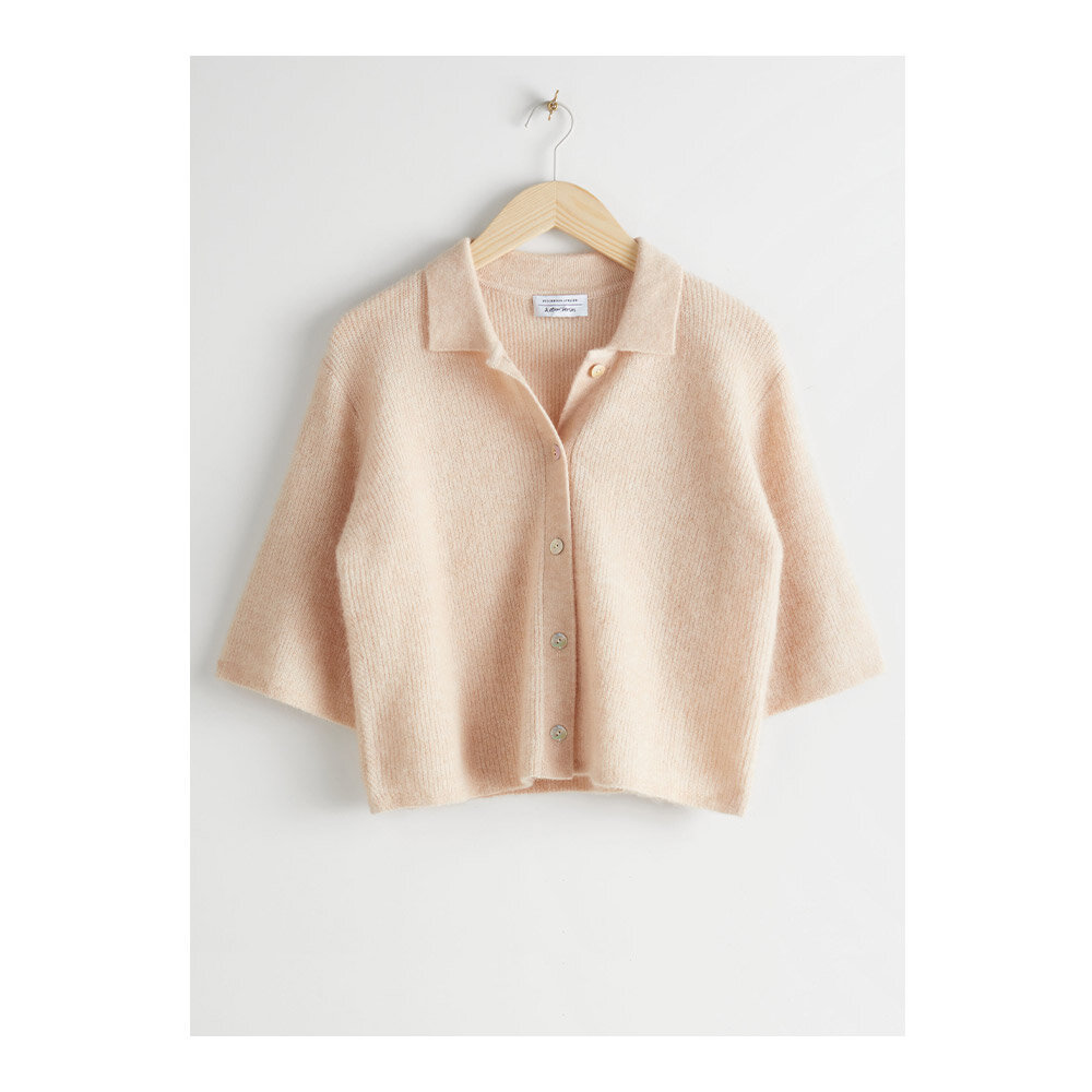 Cropped Alpaca blend cardigan by &amp; Other Stories £55 